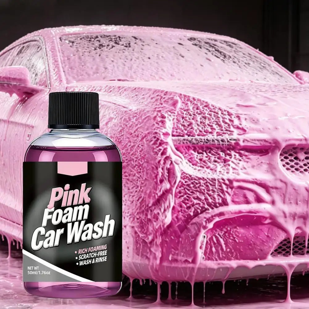 Pink Car Wash Active Foam Touchless Foaming Extreme Trucks Bodywash Shampoo Car Wash Soap Snow Foam For Automatic Car Cleaner