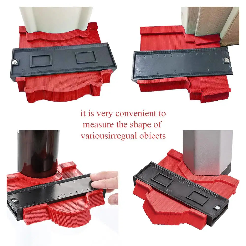 Onnfang Newest Contour Gauge  Multifunctional Plastic Profile Copy Contour Gauges Standard measuring instrument General Tools