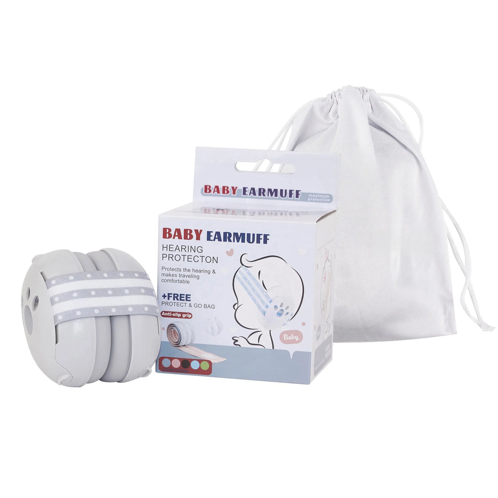 2 in 1 Baby Earmuff Mini-headset Adjustable Noise-proof Ear Protection Kids' Outdoor Sleep and Airplane Anti-noise Earmuffs