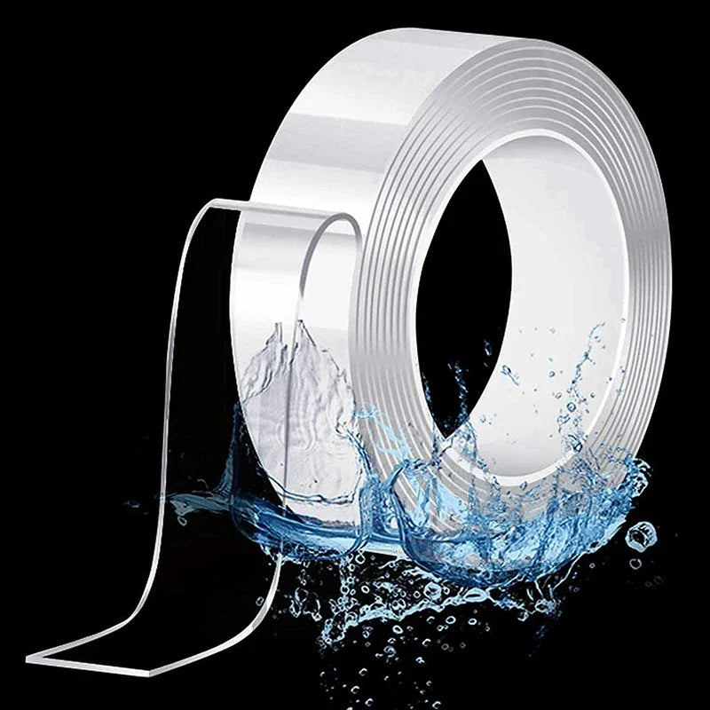 Nano Double-sided Adhesive Tape Durable Silicone Transparent Tape Waterproof Adhesive Sticky Wall Tapestry Bathroom Wall Posters