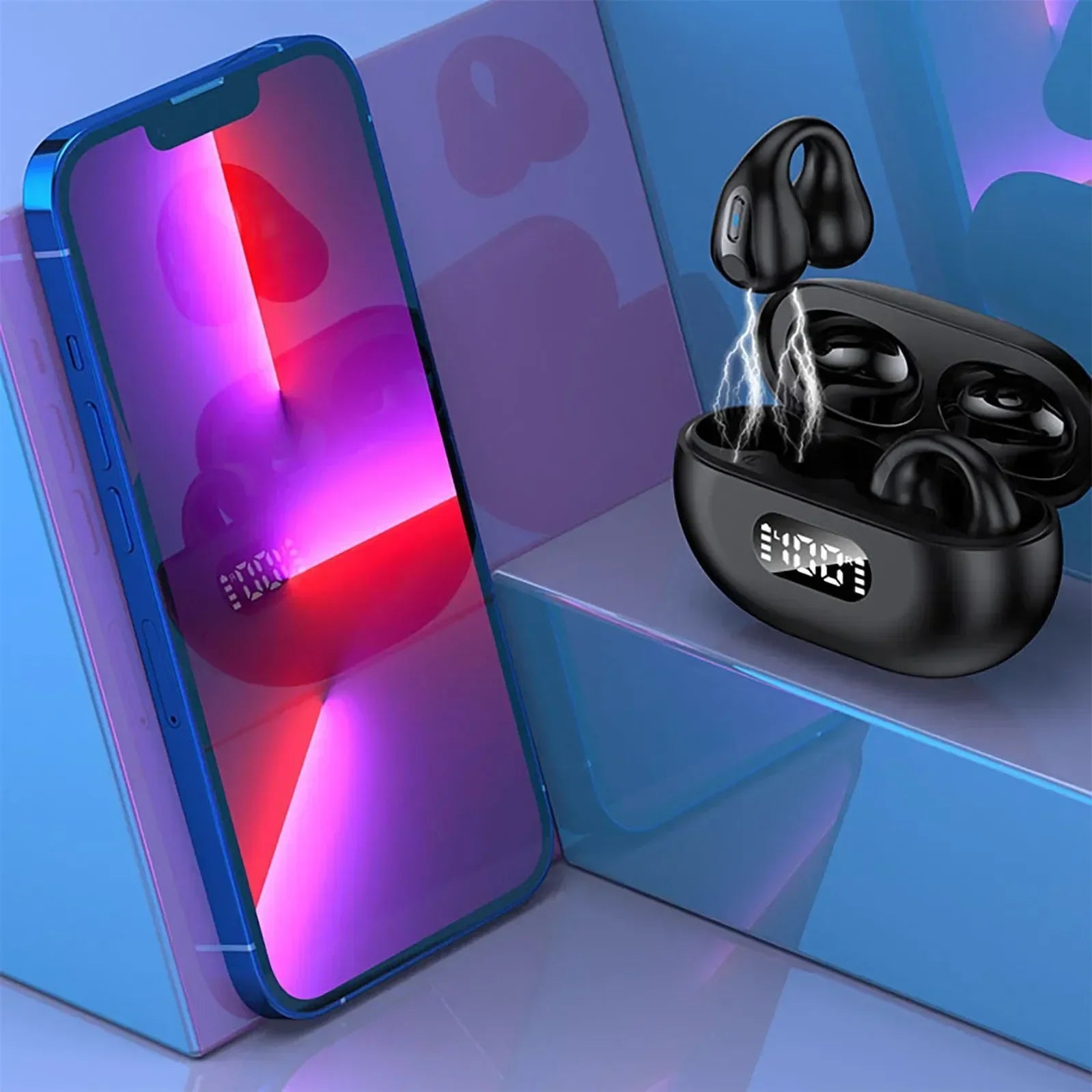 New Fashion Design Bone Conduction Earbuds Ambie Sound Earcuffs Ear Earring Wireless Bluetooth Earphones Auriculares Sport Heads