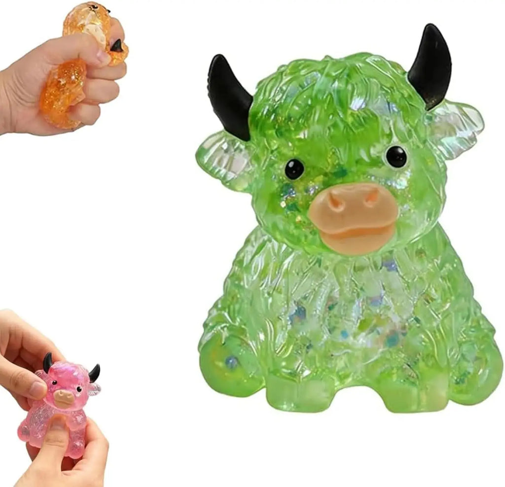 Cute Cow Squishy Fidget Toy Soft Cow Toy Small Cute Animal Anti Stress Decompressions Vent Squeeze Toy