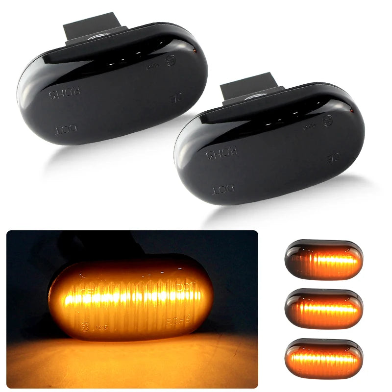 2PCS LED Side Marker Turn Signal Lights Canbus For Suzuki Grand Vitara XL-7 04- Ignis 00-03 Jimny 98- Wagon R+ 97- For Subaru