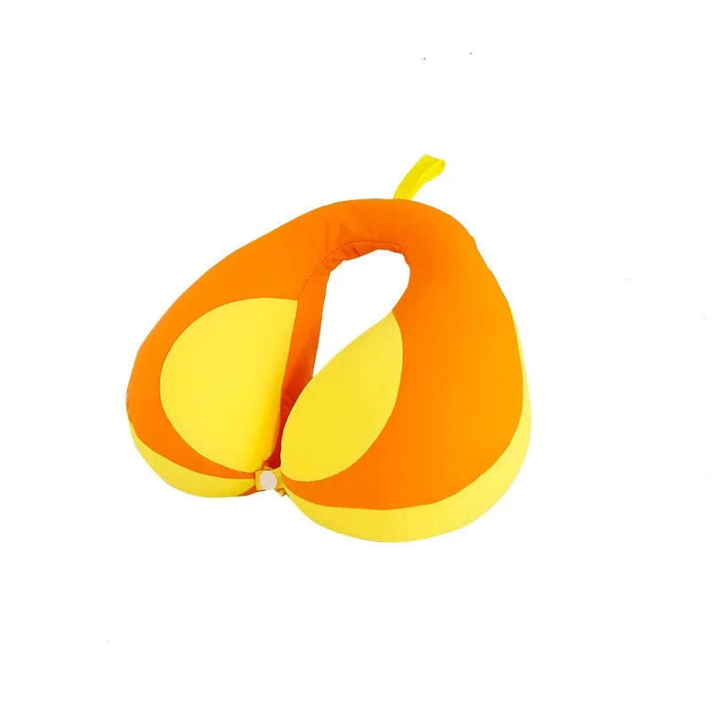 Children's Car Neck Protection Pillow Plush U-shaped Nap Pillow Baby Car Safety Seat Head Support Pillow Children Travel Pillow