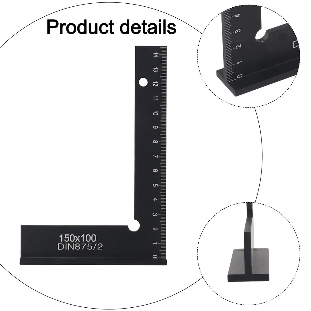 90 Degree Right Angle Square Ruler With Stand Woodworking Ruler Angle Measuring Tool Woodworking Tools
