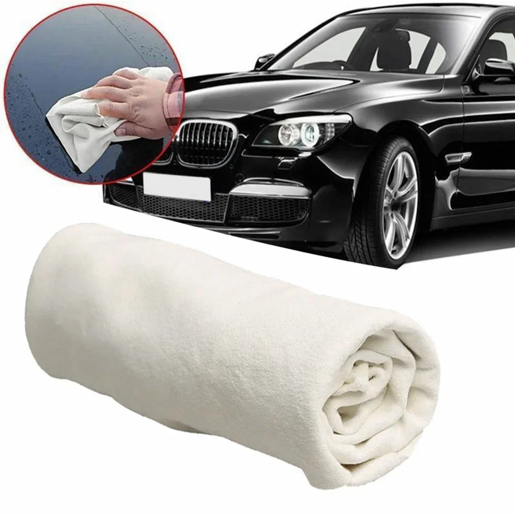 Drying Washing Cloth Towel Silverware 25 * 40cm Auto Car Cleaning Casement Chamois Leather Mirrors For Cleaning Paint Surfaces