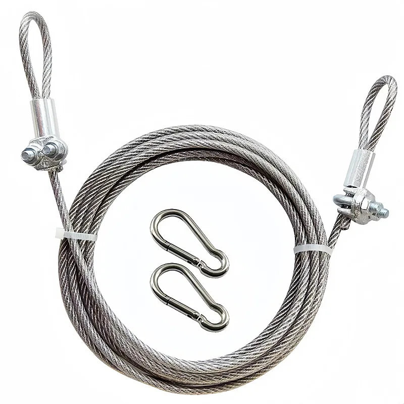 2/5/10m Thick Stainless Steel Clothesline, Waterproof Rustproof Rope for Balcony Curtain & Quilt Drying