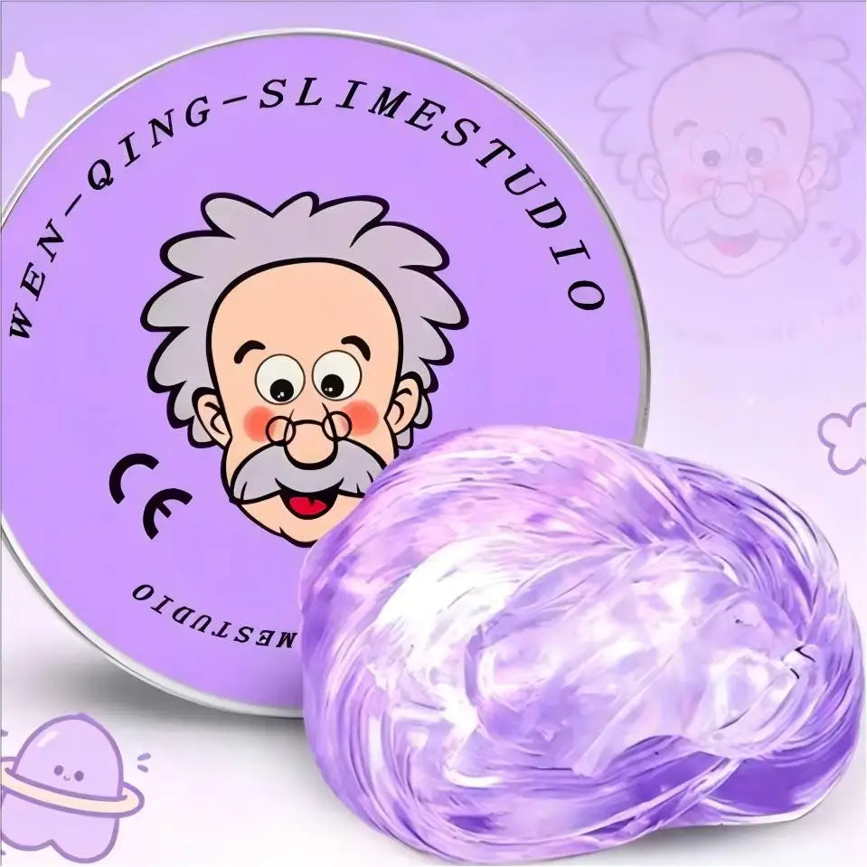Stress Relief Squeeze Blind Box Old Man Liquid Squishy Transparent Crystal Slime Fluffy Foam Putty Kids Safe Bouncy Color Slime