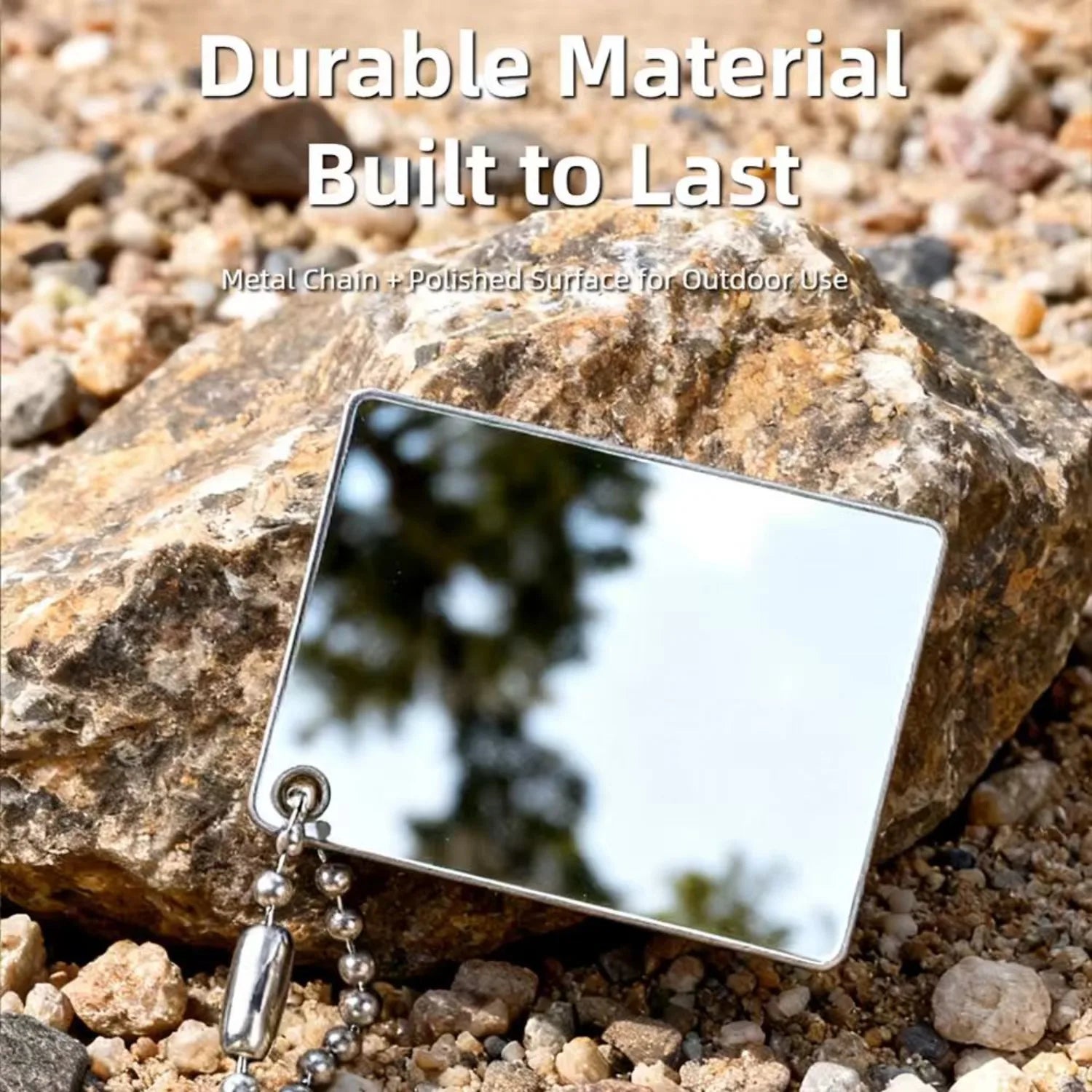 TINSOL 2026 New Reflective Outdoor Signal Mirror Practical Multifunction Rescue Mirror Daylight Acrylic Survival Mirror