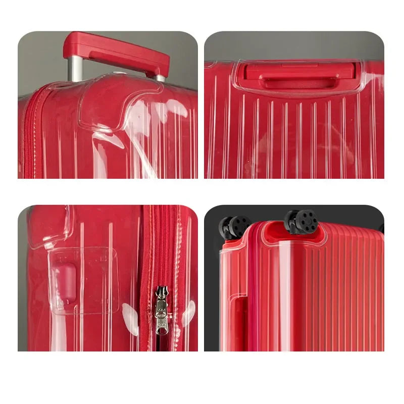 Clear Cover For Rimowa Essential with Zipper High Quality Suitcase Protector Customized Luggage Covers for 20"22"26"28"30"33"