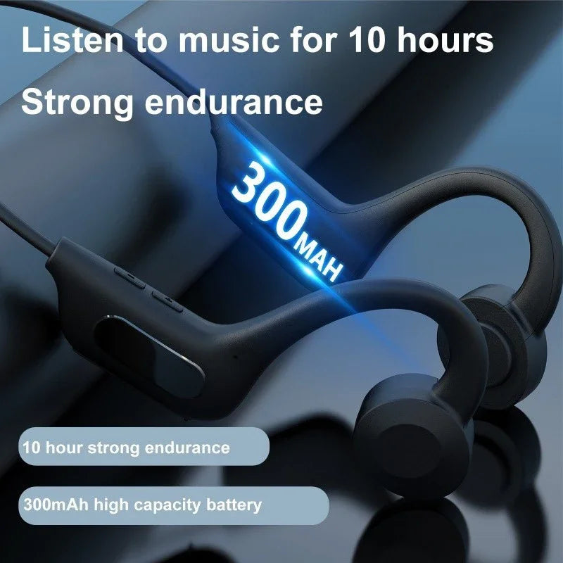 【Fast Ship】VG06 Bone Conduction Wireless Bluetooth Earphone TWS IPX5 Waterproof Gaming Earbuds Sports Headphones with Mic Headse
