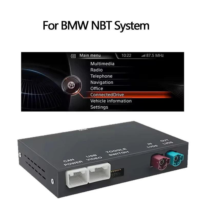 For BMW F48 F88 F15 F85 F16 NBT EVO system Wireless CarPlay Android Auto ModuleWith Bluetooth Mirror Link Navigation