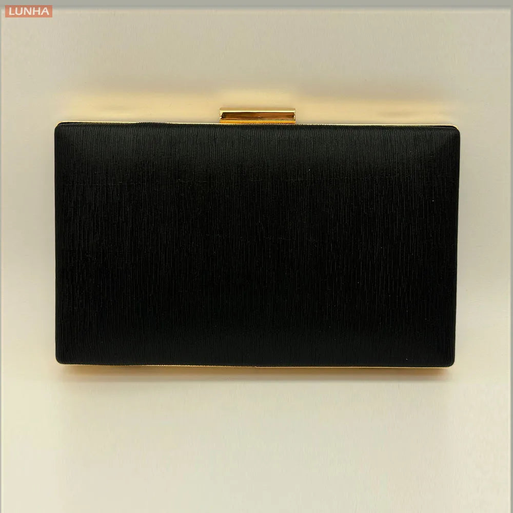 Evening Bags Vintage Metallic Box Bag Gold Silver Luxury Clutch Dinner Bag Hard Case Crossbody Purse for Party Wedding Gathering