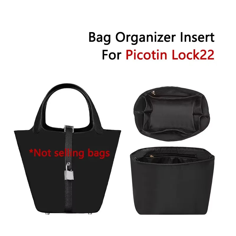 Lightweight Bag Organizer Insert For Picotin 18 22,Durable Storage Nylon Waterproof Bag Insert Bag Support Bag Accessories