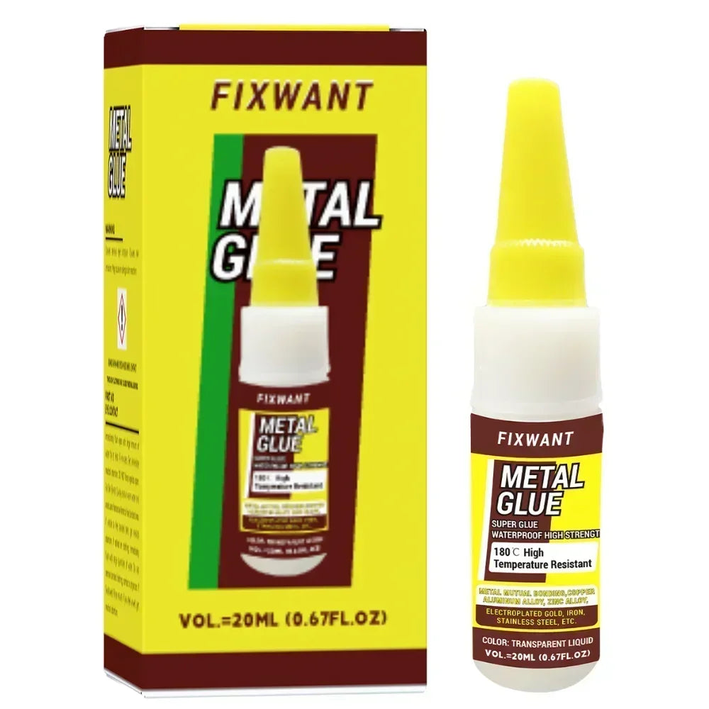 180℃ High Temperature Resistant Strong Metal Glue for Metal Mutual Bonding Copper Aluminum Alloy Zinc Alloy Iron Adhesive
