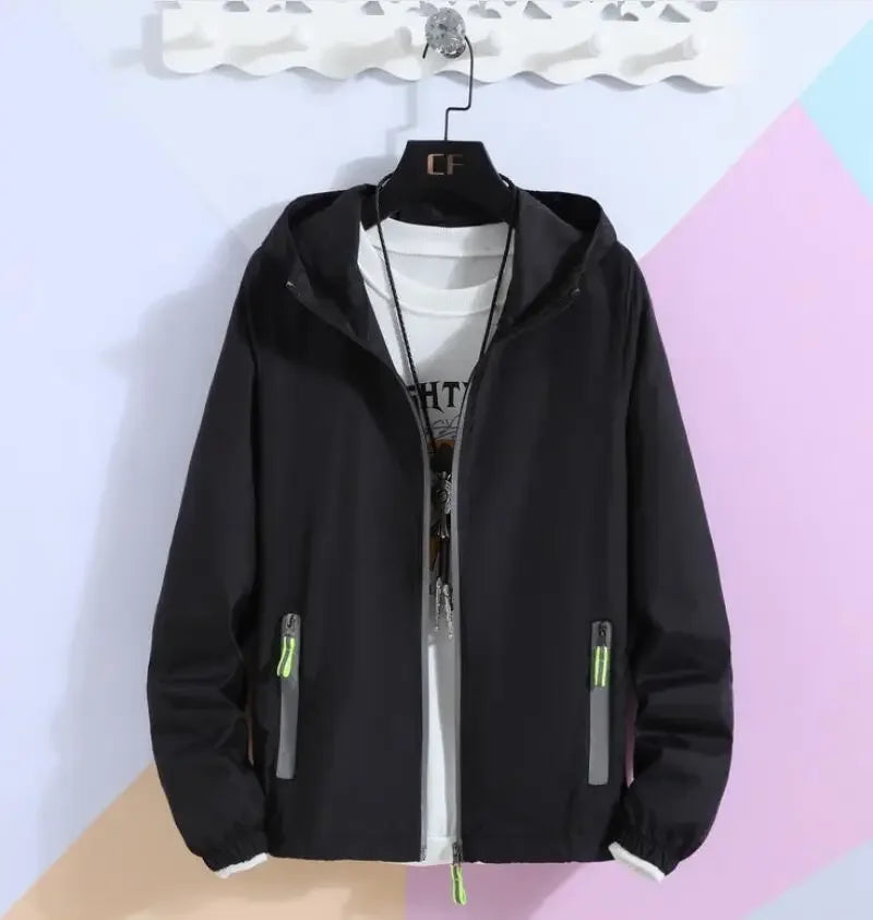Men Women Teens Quick Dry Anti-UV Thin Ultra-Light Reflective Camping Hiking Fishing Running Jacket Skin Coat Windbreaker S-7XL