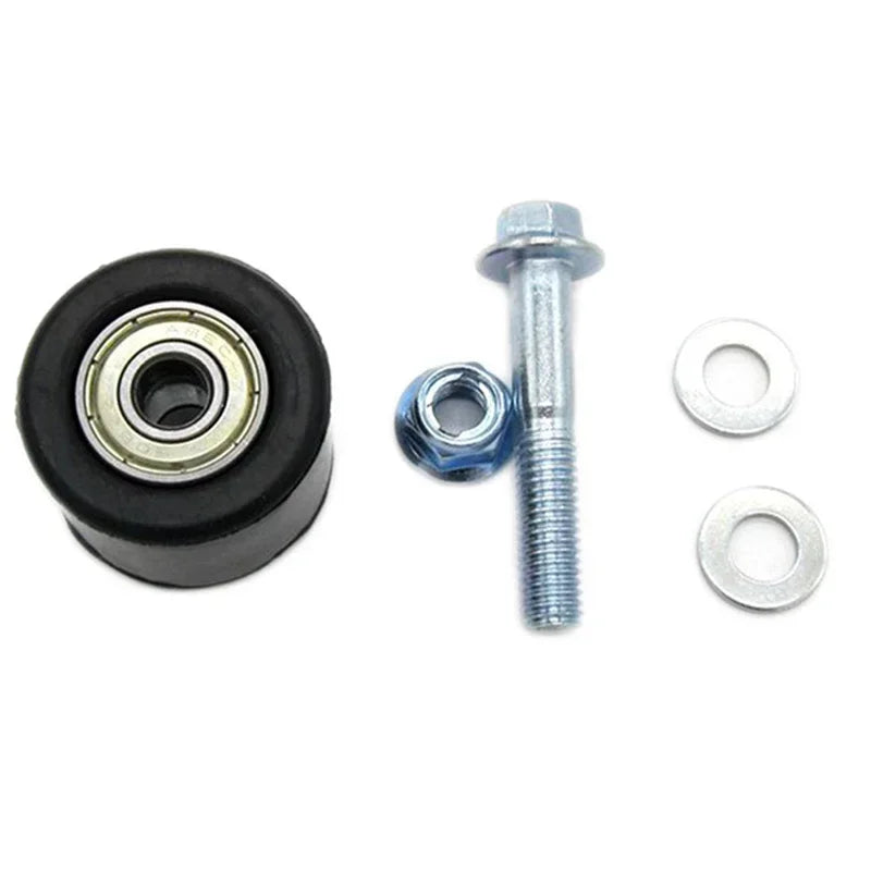 1/2PCS Motorcycle Chain Tensioner Roller Guide 8mm Pulley Wheel Slider With Bolt Gasket For YFZ 350 Car Maintenance Accessories