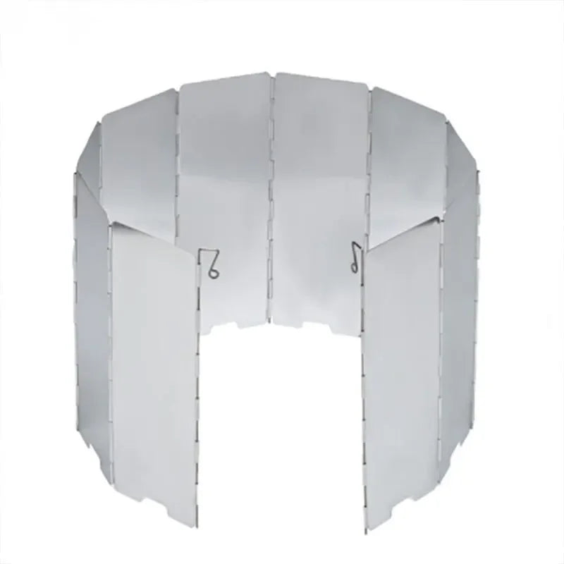 Ultralight 8/10/12/14/16 Panel Outdoor Foldable Windshield Camping Stove Windshield Foldable Gas Stove Wind Shield