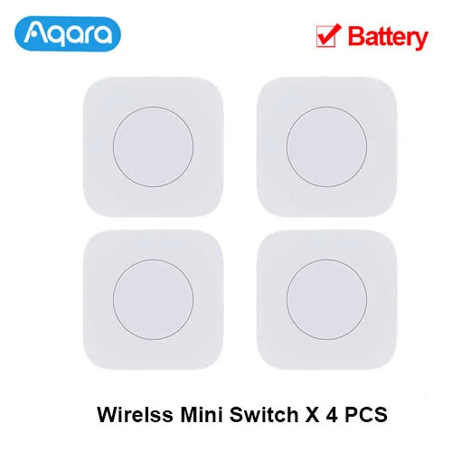 Aqara Wireless Mini Switch Zigbee Connection Versatile 3-way Control Button for Smart Home Devices Compatible For Mi Home APP
