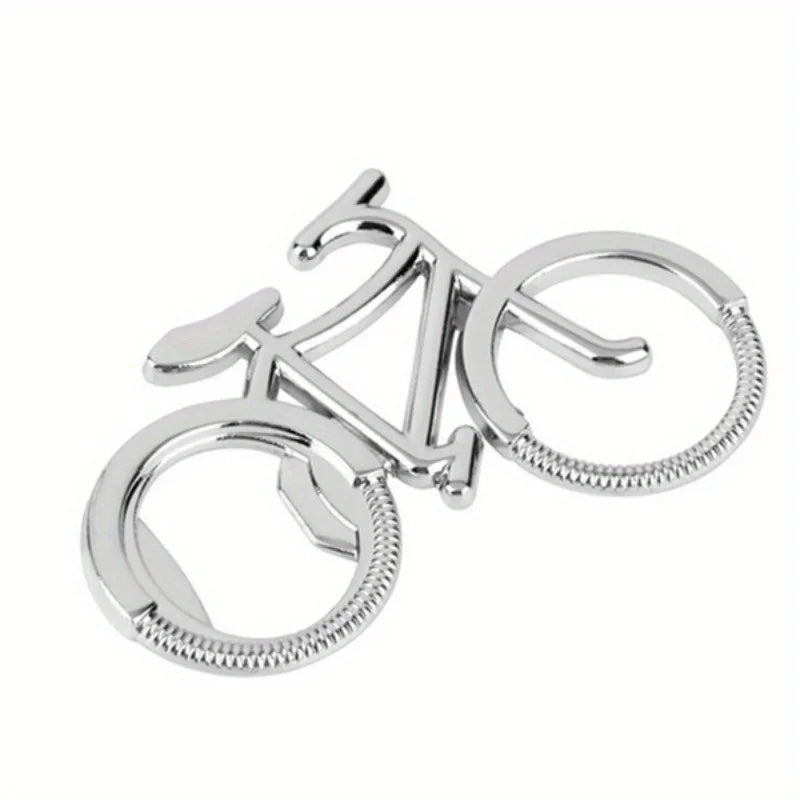 Corkscrew Metal Keychain,Stainless Steel Bike Shape Bottle Opener,Creative and Funny for Beer,Wine,Juice Opening,Kitchen Gadgets
