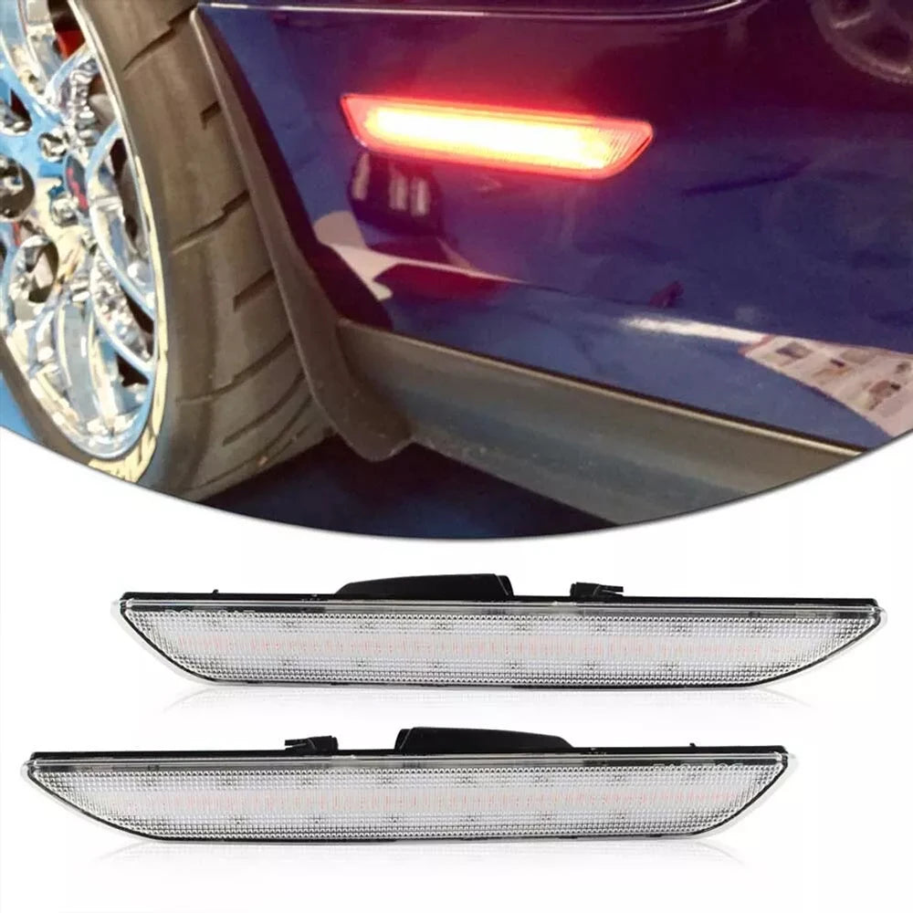2pcs LED Rear Side Marker Lights Lamps For Ford Mustang 2015-up OEM Replace