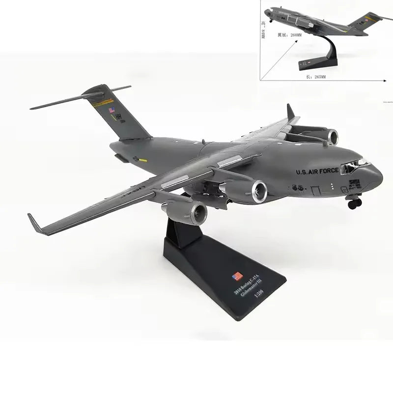 New 1:200 Model U.S. American Navy Army C-17 Globemaster Transport Aircraft Airplane Fighter Collection Display Toys Gifts