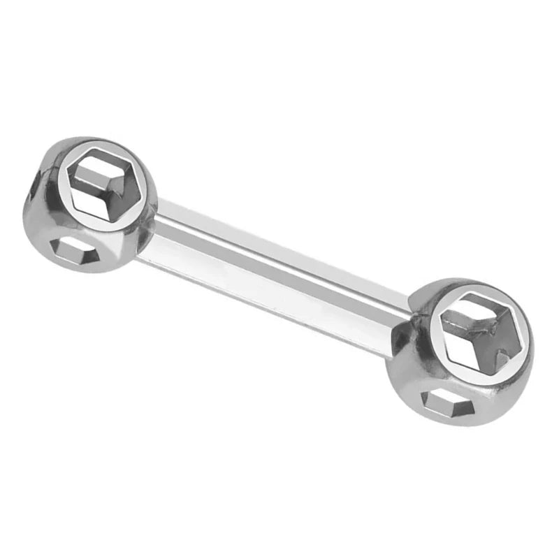 Multi-Purpose 10-in-1 Portable Hex Wrench Set, Mini Hexagonal Repair Tool for Bicycle and General Hardware Screw Work