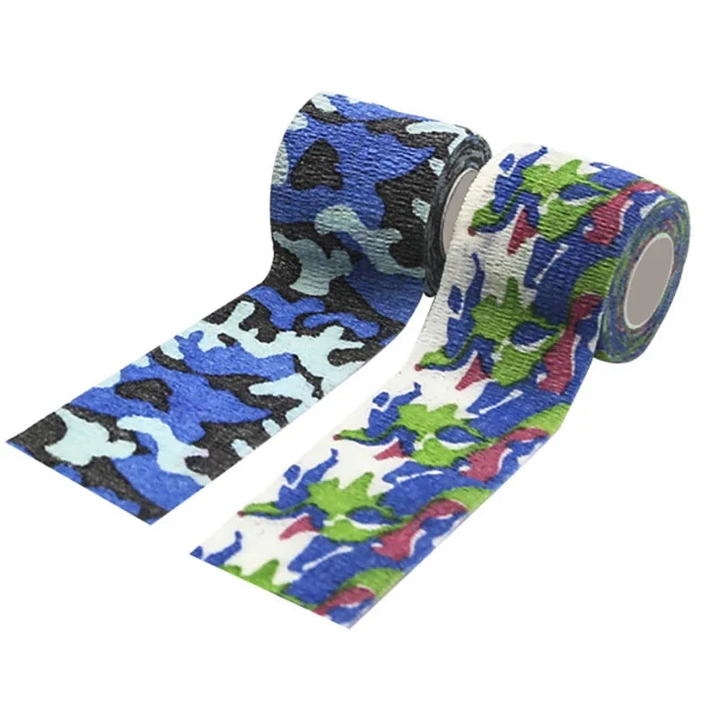 New Self Adhesive Non-woven Colorful Bandage Survival Elastic Band Wound Protection Joint Fixation Outdoor Emergency Equipment