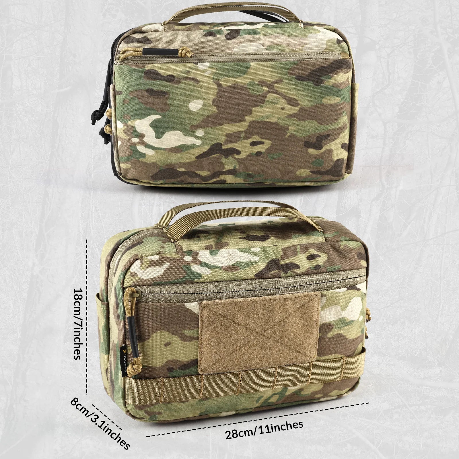 VOTAGOO Tactical Toiletry Bag Hygiene Bag EDC Tool Molle Pouches Small Dopp Kit Travel Shower Bag for Men