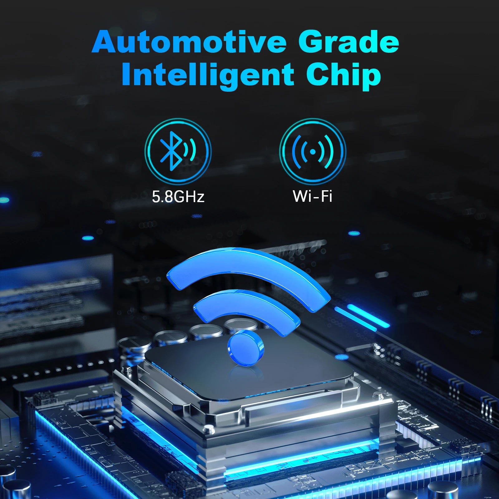 2025 New Chip Mini Adapter 2In1 Wireless Carplay/Android Auto 5G WIFI for 99% OEM Car with USB Port Plug & Play Stable Connect