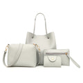Matching Mother and Daughter Bag Set 4 Pcs Solid Color Shoulder Crossbody Bag for Women European Style Tote Handbag