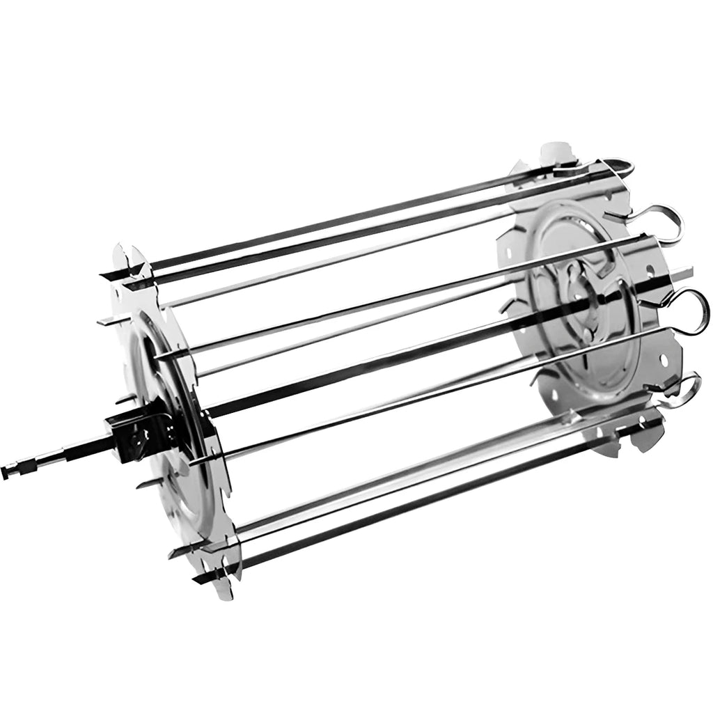 BBQ Grill Oven Meat Kebab Rack Easy Flip Grill Kebab Maker for Home Party Cooking Picnic BBQ NonStick Roaster Skewer Needle Cage