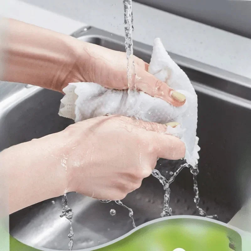 50Pcs Lazy rag gloves cleaning non-woven anti-static keyboard cleaning rag non-disposable housework dust removal gloves