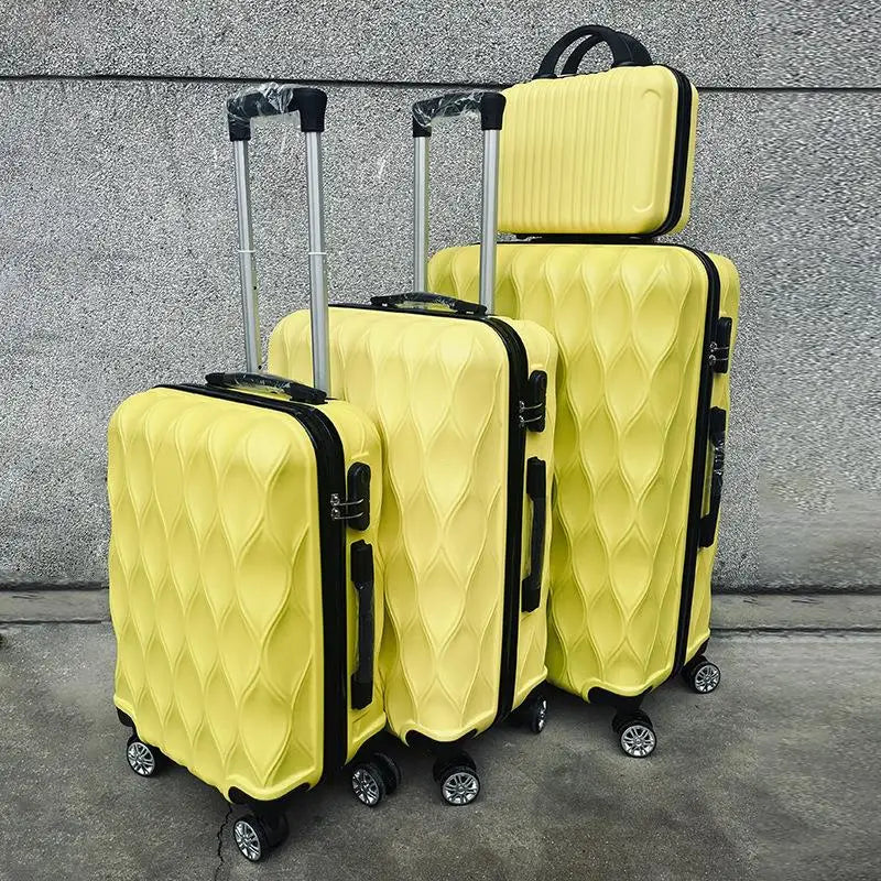 Four-Piece Set ABS Universal Wheel Luggage Travel Suitcase Carry-On Bag Set for Travel And Business Trip in 14202428 Inches