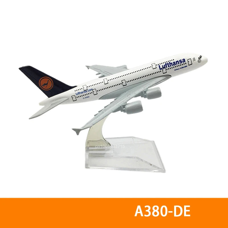 15CM Diecast Alloy A320 330 340 350 380 6Inch Airplane Model