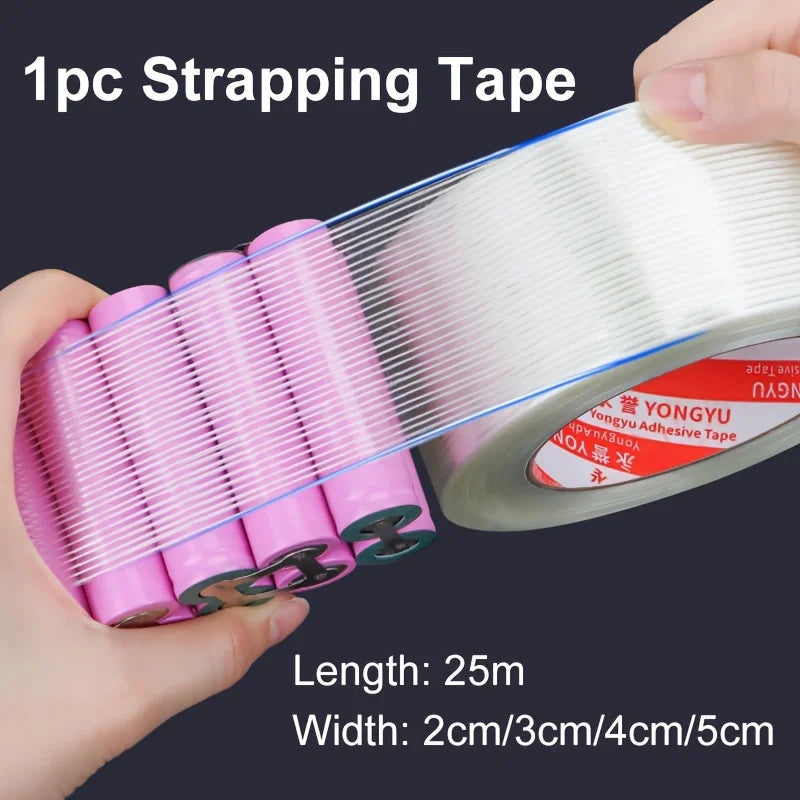 Super Durable Striped Fiberglass Reinforced Adhesive Tape High Tensile Strength Repair Tape For DIY Toy Airplane Model Making