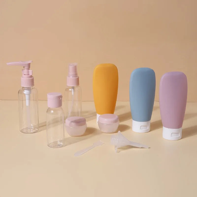 Travel Refillable Bottle Set | Shampoo and Shower Gel Empty Containers,Portable Skin Care Product Hand Cream Lotion Bottle.