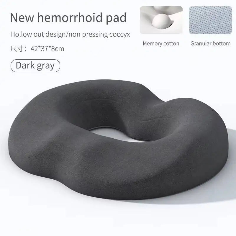 Breathable Comfortable Office Chair Memory Foam Seat Non Slip Orthopedic Prostate Cushion for Tailbone Sciaticaback Pain Relief