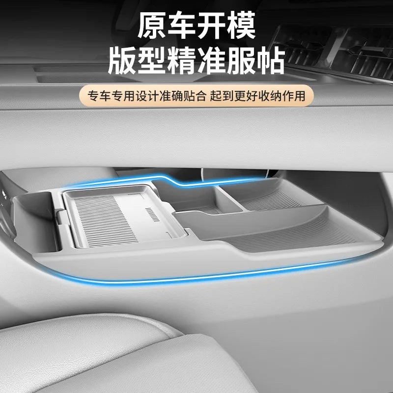 For Leapmotor B01 2025 Center Console Lower Storage Box, Drop-in Organizer Tray, Interior Accessory car accessories
