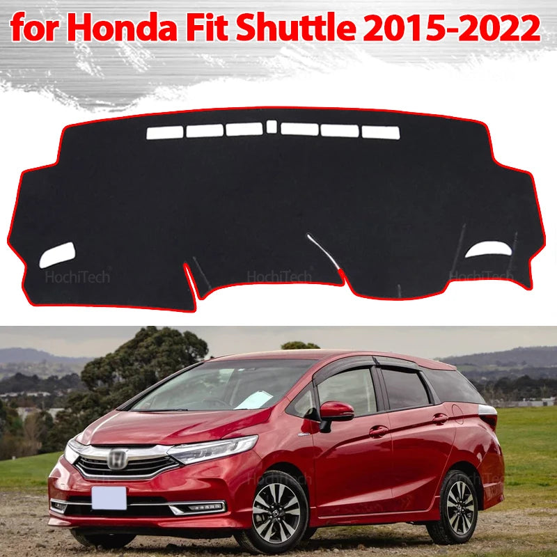 For Honda Fit Shuttle 2015-2022 Car Dashboard Cover Dash Board Mat Carpet Pad Sunshade Cape Cushion Accessories