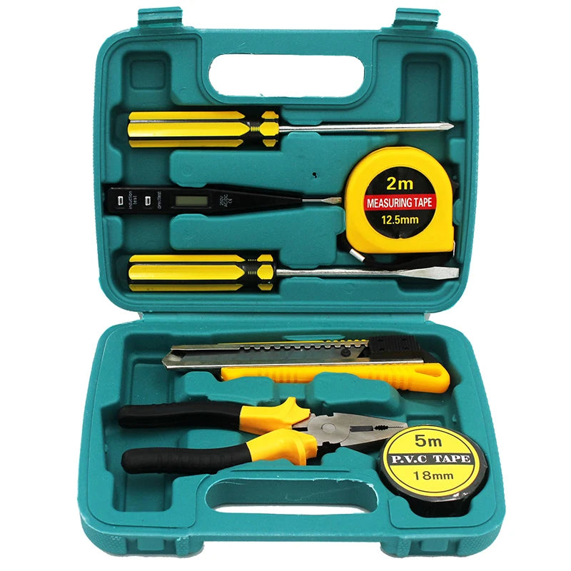 Complete Tools Set Kit Professional Hand Toolbox General Household Work Tool box Repairs Maintenance Metal Carpentry Tools