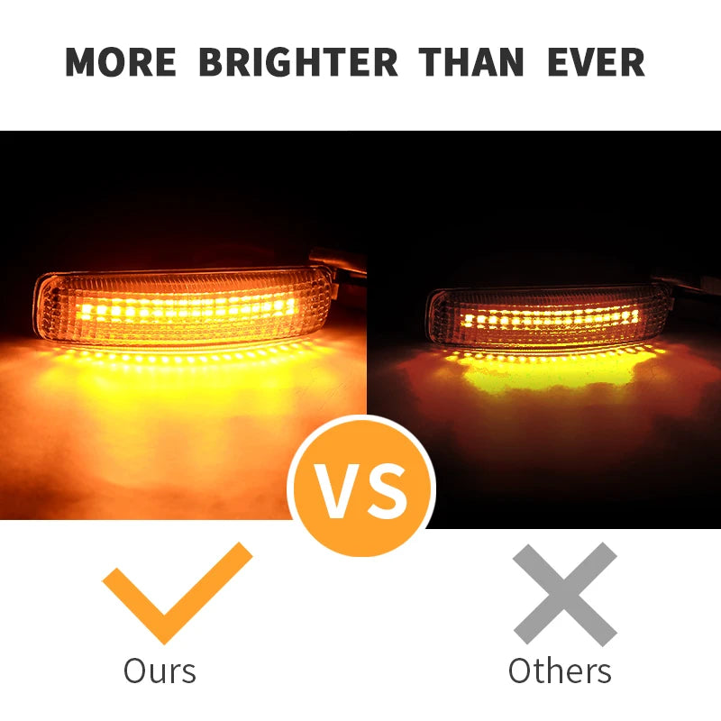 2PCS Canbus For Land Rover Discovery 4 2010-2015 Freelander 08-09 Range Rover Sport 2006-2013 LED Side Marker Turn Signal Lights