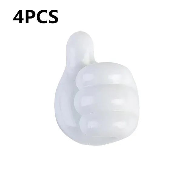 Hand-shaped Rubber Holder Glasses Cable Power Cord Charging Line Self Adhesive Mini Hook Car Storag Organizer Gadget Decorations
