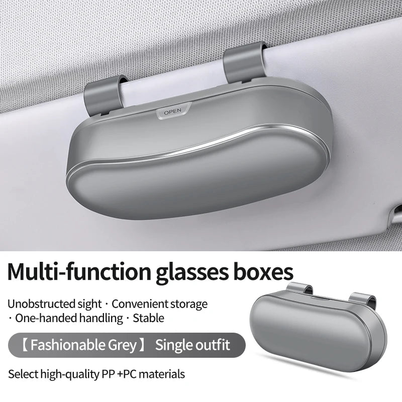 Auto Car Glasses Box Portable Car Sunglasses Holder In The Car Driving Glasses Holder Eyeglass Case Sun Visor Car Lenses Holder