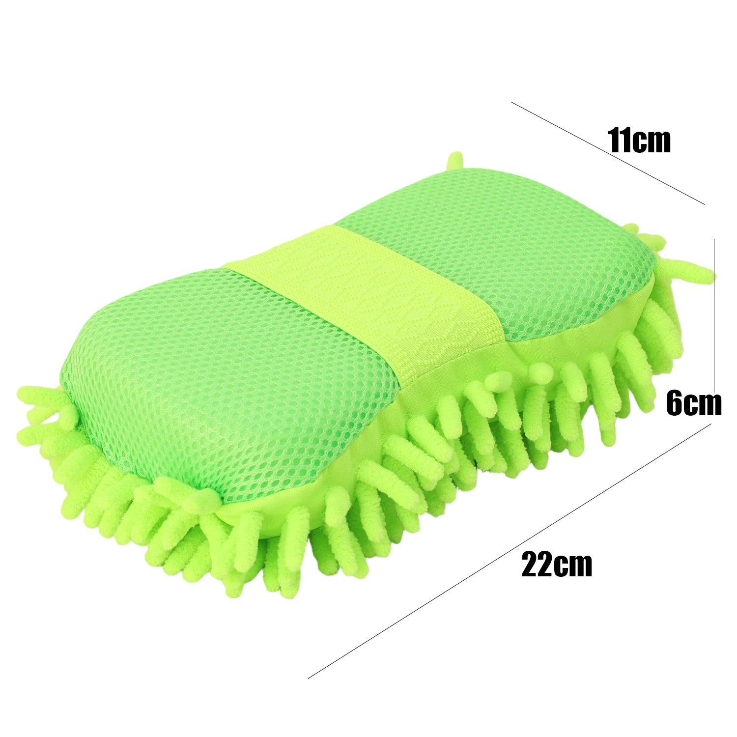 High Density Car Cleaning Sponge Coral Fleece Chenille Block High Absorbency Scratch-Free Auto Styling Detailing Wash Mitt Tool