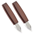2pcs Wood Carving Chisels Set Chrome Vanadium Steel Woodworking Scribing Tool Wood Marking Whittling Carving Tool Sharpener