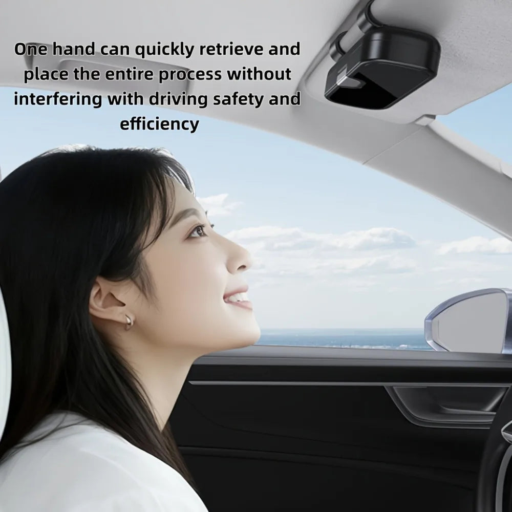 TILONDEX Car Sun Visor Eyeglass Clip Fashion Glasses Storage Case Vehicle Accessory for Tickets And Card Holder