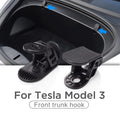 2 Pcs Car Front Trunk Hook for Tesla Model 3 2017-2020 Eject Clip Installation Car Spare Box Hook ABS Auto Interior Accessories