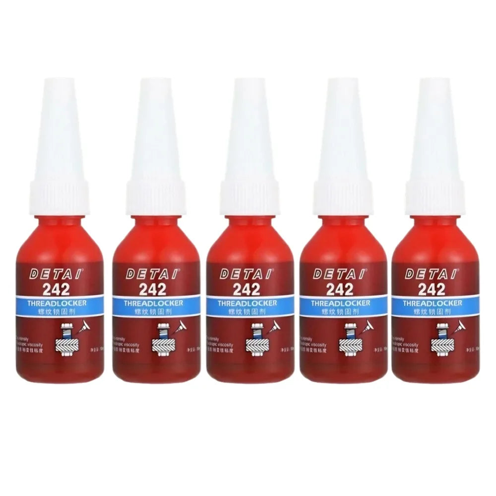 1/3/5pcs 242 Medium Strength Threadlocker Blue Locktite Anaerobic Threadlocker Adhesive Caulk Adhesives Sealer For Hardware