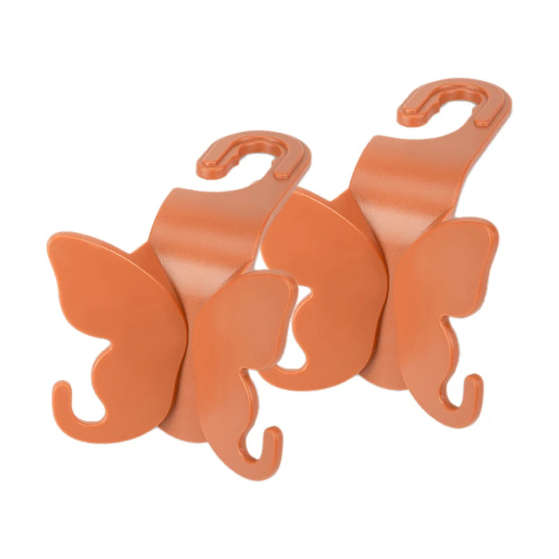 Multi-Functional Butterfly Knot Car Seatback Hook Hidden Car Interior Seat Hook for Vehicle Items Hanging